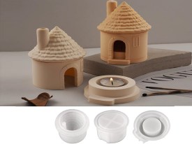 Molde silicona hornito sahumador chimenea 